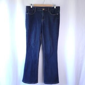 Lane Bryant Mid Rise Bootcut Demin Jeans Dark Wash Size 14 Regular